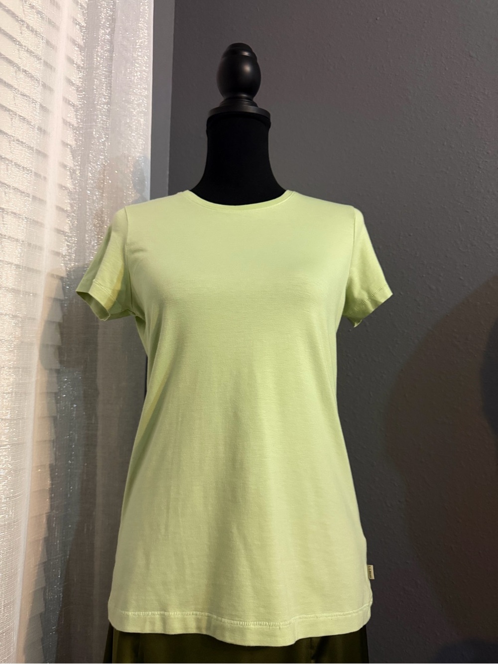 L.L.Bean Supima Cotton Tee Soft Pastel Green XS